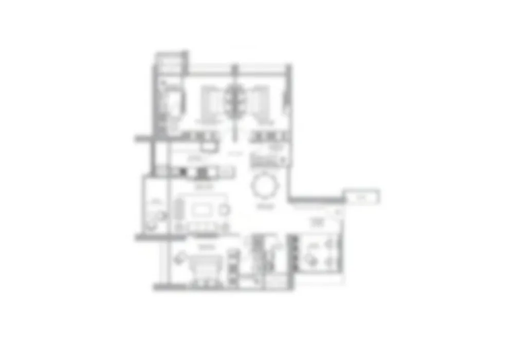 3 BHK Floor Plan